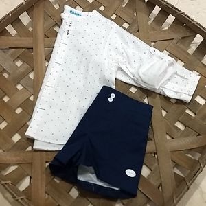 🚫sold🚫Red, White + Blue shirt+shorts set, 3yrs